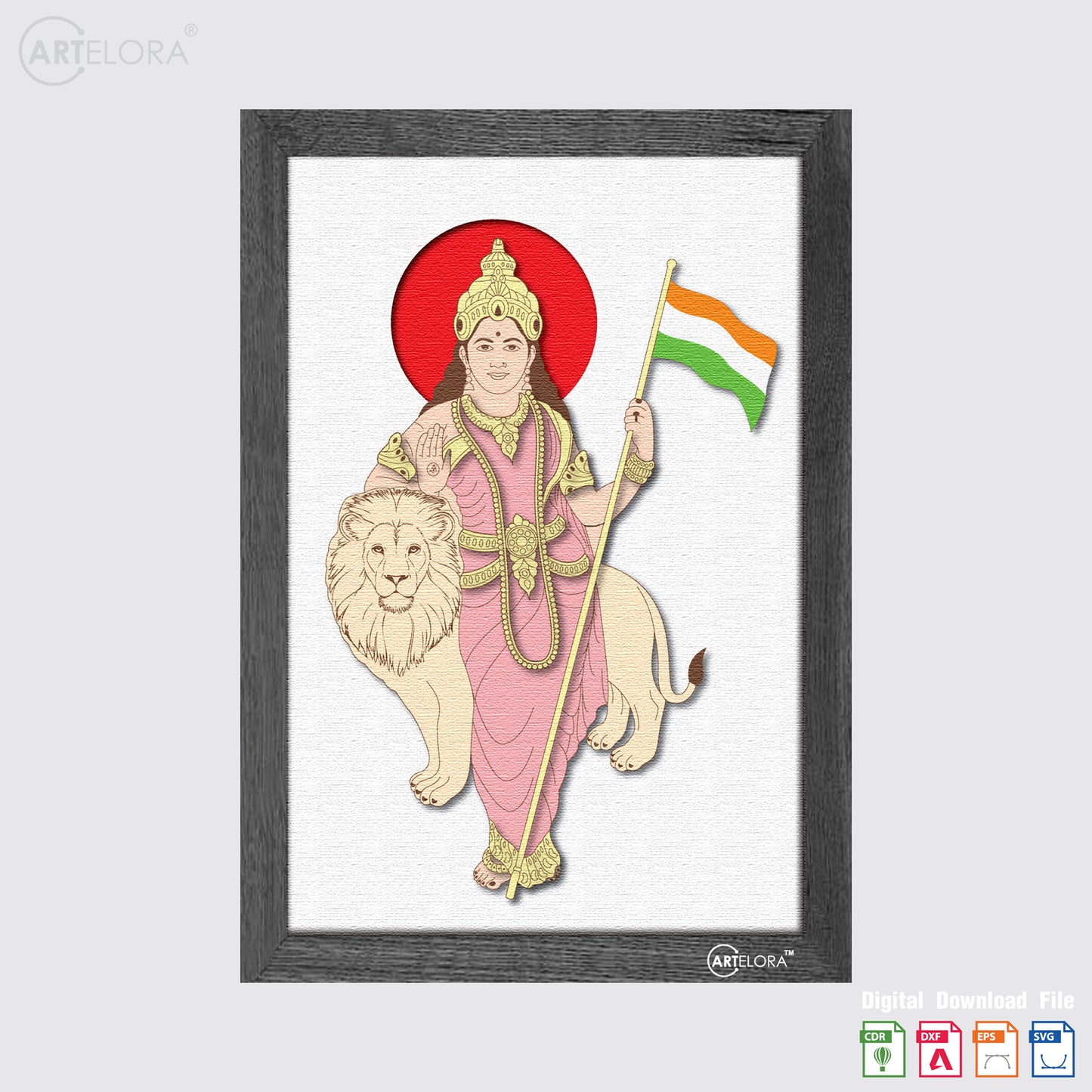 Premium Art Bharat Mata