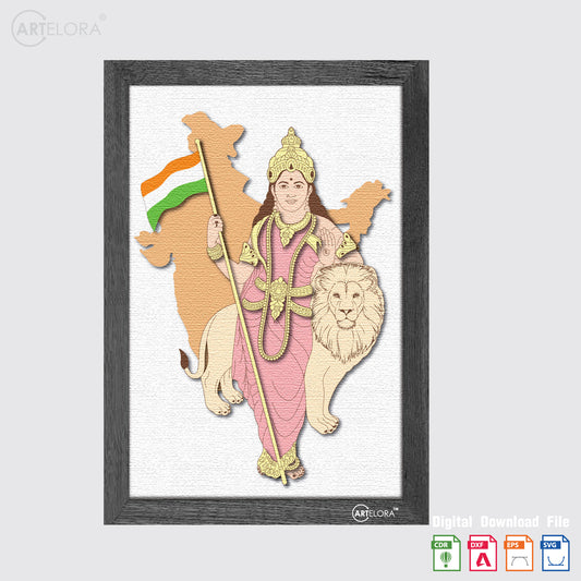 Premium Art Bharat Maa