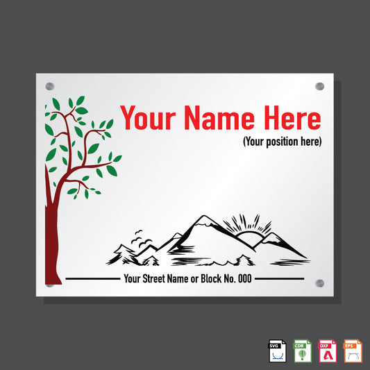 Name Plate Natural