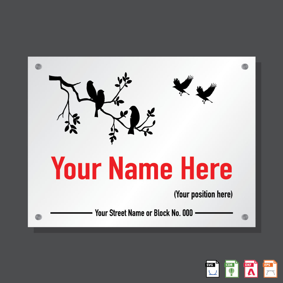 Name Plate Bird