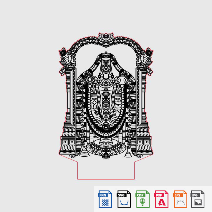 Laser Engraving Shrinathji Maharaj