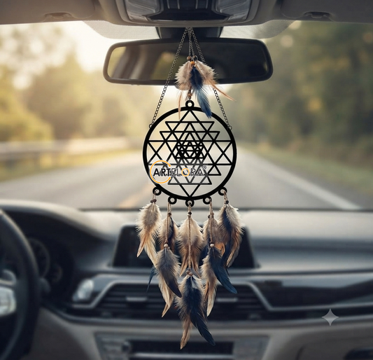 2D Modern Art Car Hanging Round