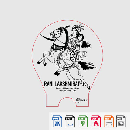 Laser Engraving Rani Lakshmibai