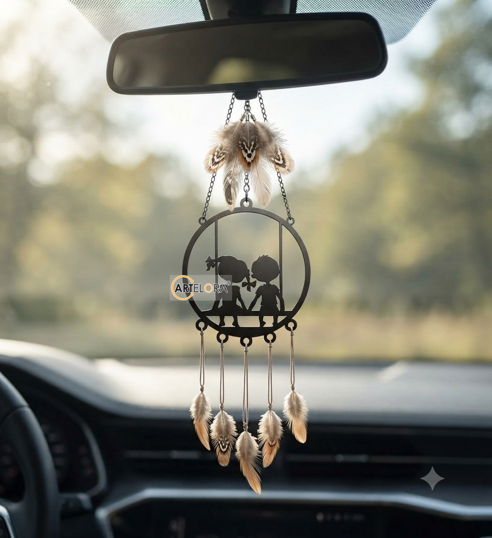 2D Modern Art Car Hanging Love