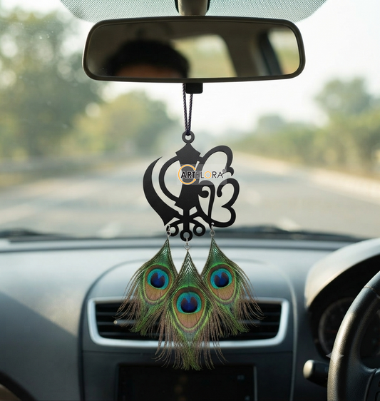 2D Modern Art Car Hanging Shikh