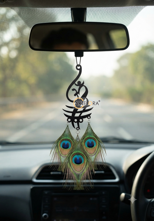 2D Modern Art Car Hanging Om