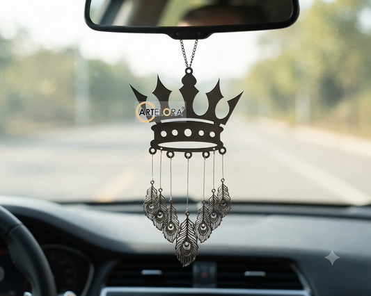 2D Modern Art Car Hanging King Laser Cutting
