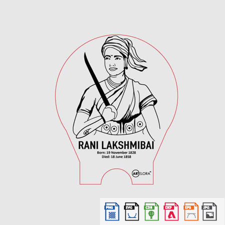 Laser Engraving Rani Lakshmibai