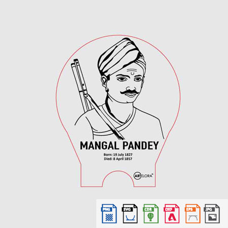 Laser Engraving Mangal Pandey