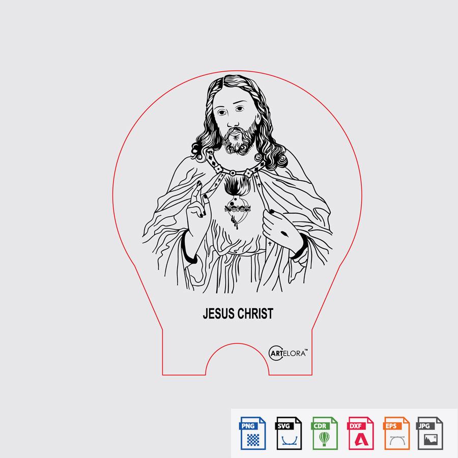 Laser Engraving Jesus Christ