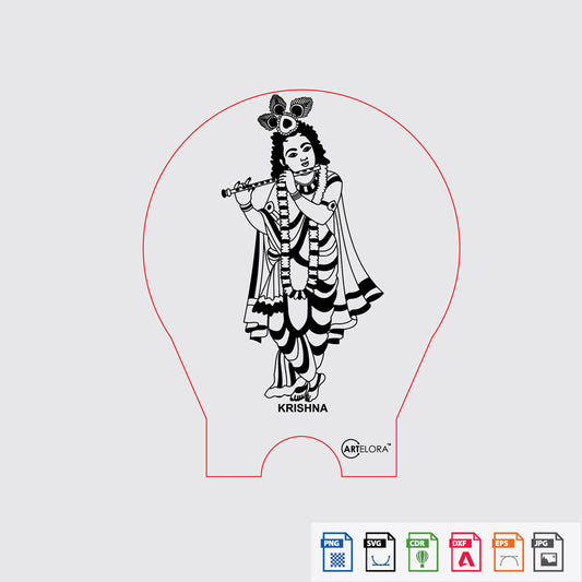 Laser Engraving Krishna