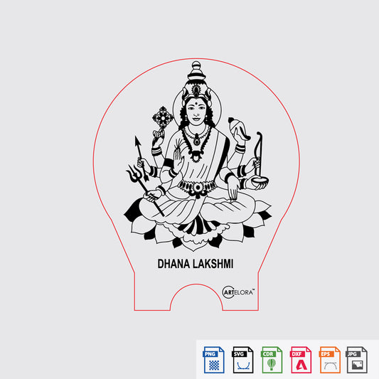 Laser Engraving Dhan Lakshmi