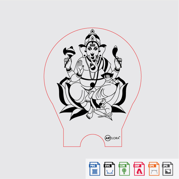 Laser Engraving Ganesh