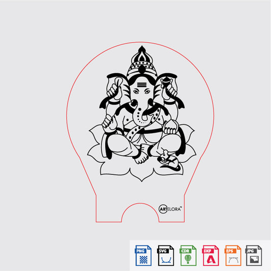 Laser Engraving Ganesh