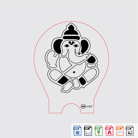 Laser Engraving Ganesh