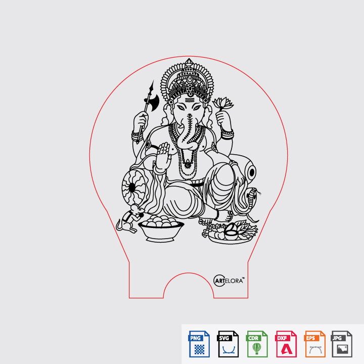 Laser Engraving Ganesh