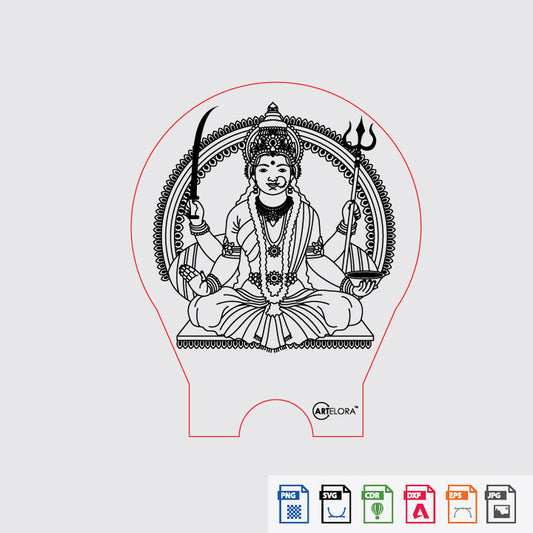 Laser Engraving Santoshi mata