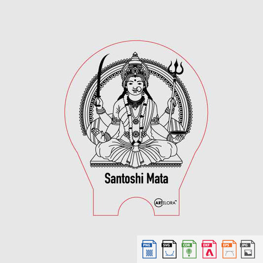 Laser Engraving Santoshi mata