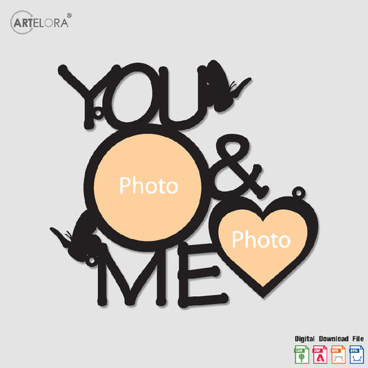 Collage Photo Frame you & me