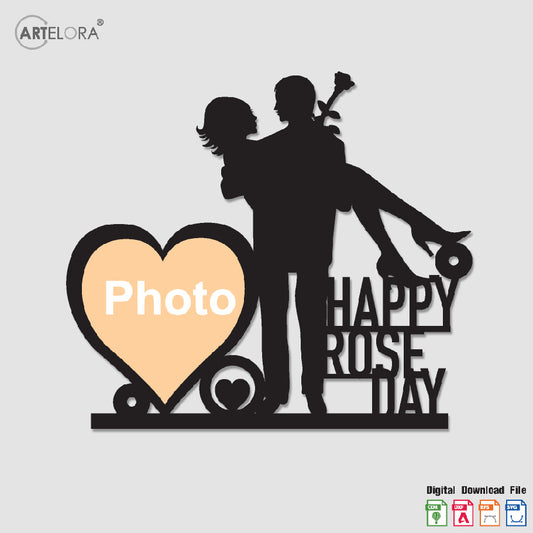 Collage Photo Frame Happy Rose Day