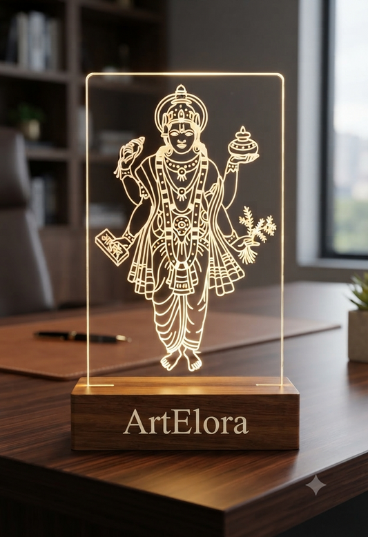 Laser Engraving Dhanvantri Dev