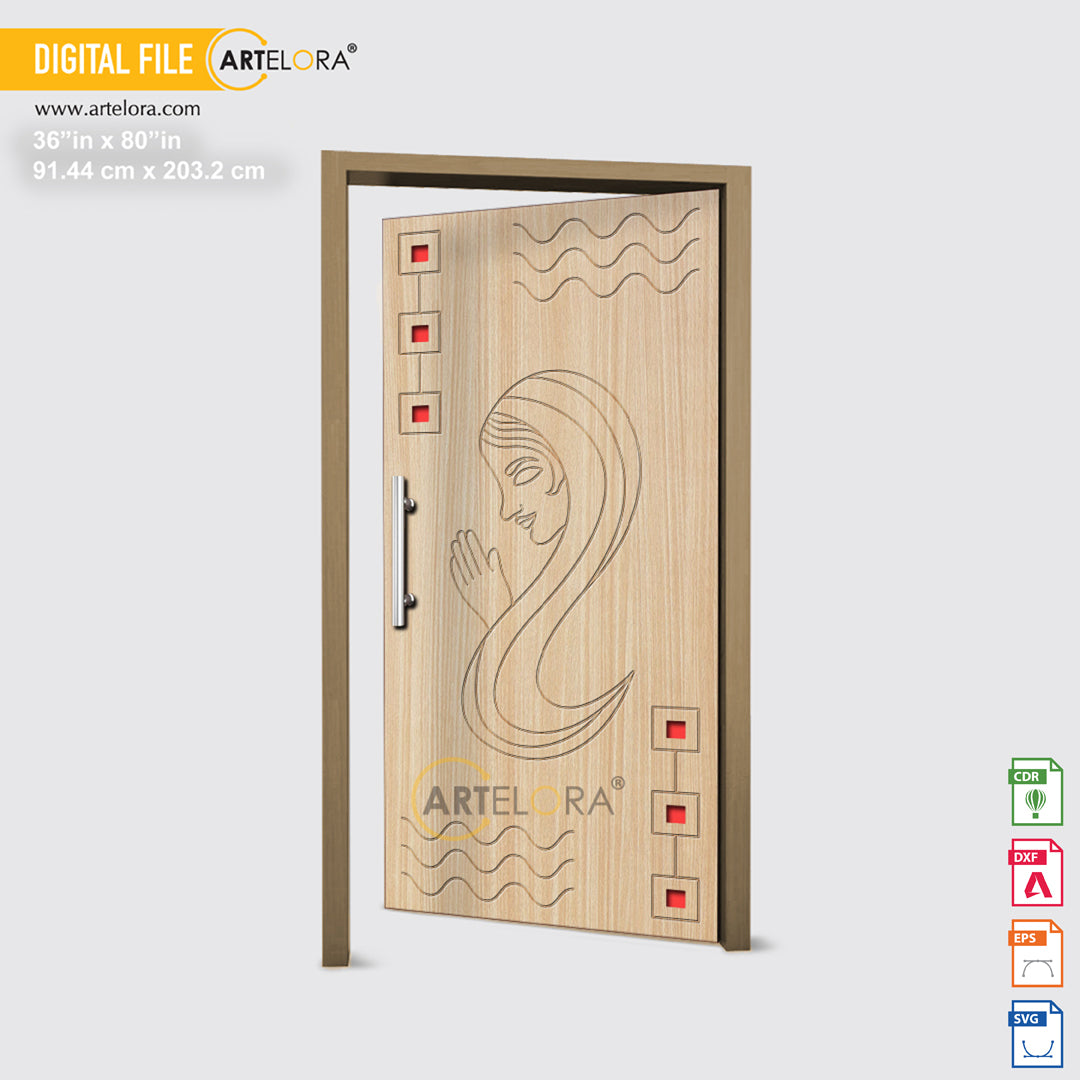 Carving Design Swagatam (Welcome) Door