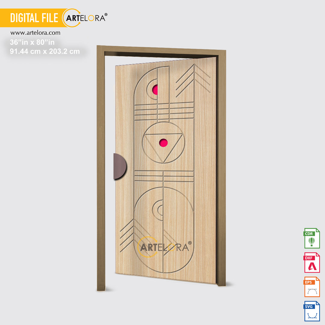 Carving Design Geometric Patterns Door