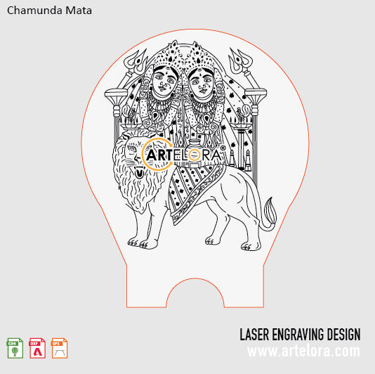 Laser Engraving Chamunda Mata