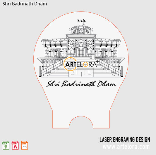 Laser Engraving Shri Badrinath Dham