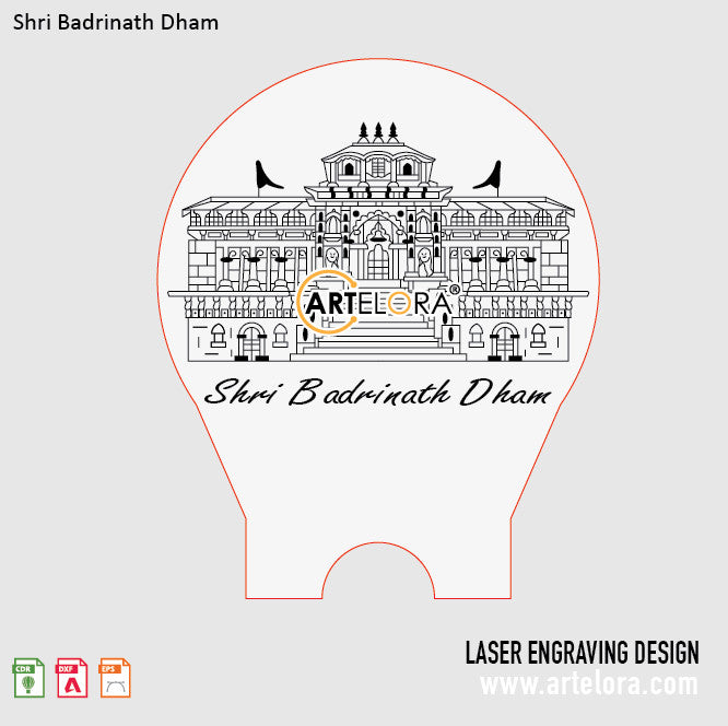 Laser Engraving Shri Badrinath Dham