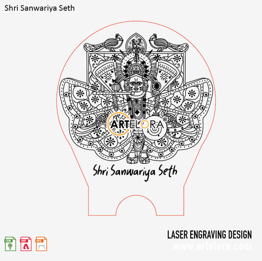 Laser Engraving Shri Sanwariya Seth