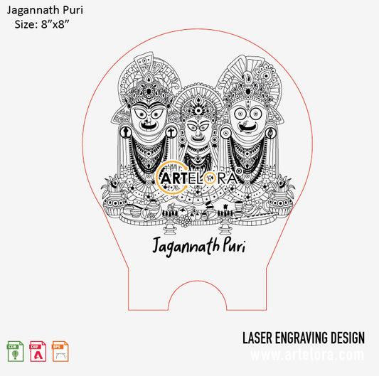 Laser Engraving Jagannath Puri