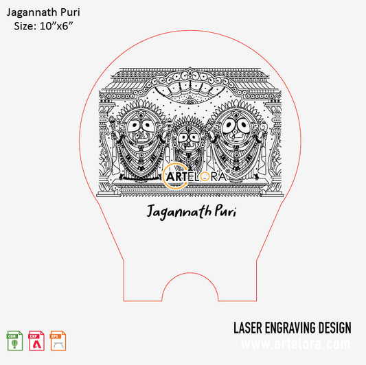 Laser Engraving Jagannath Puri