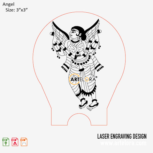 Laser Engraving Angel