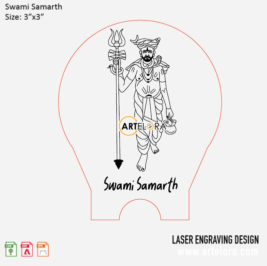 Swami Samarth Laser Engraving