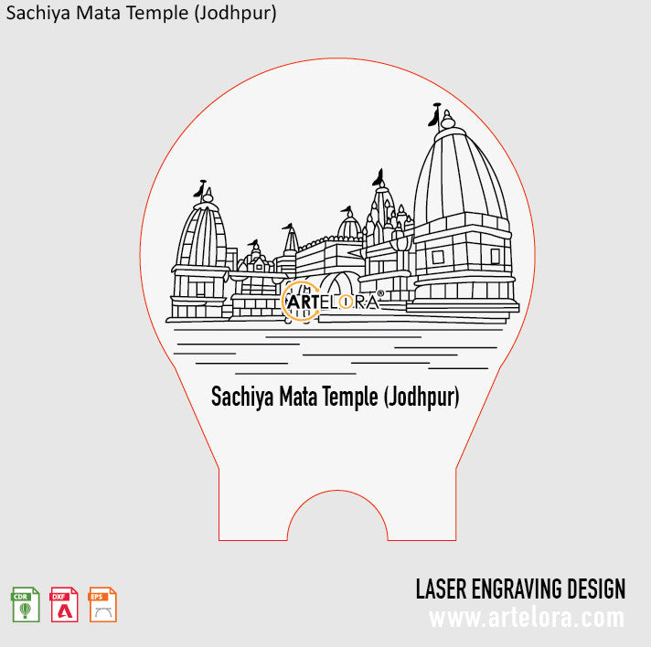 Sachiya Mata Temple (Jodhpur) Laser Engraving