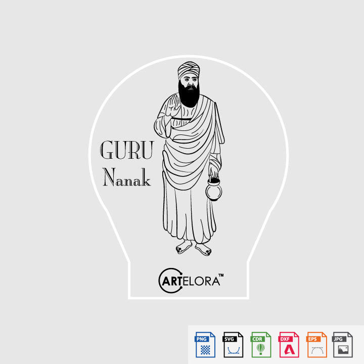 Laser Engraving Guru Nanak