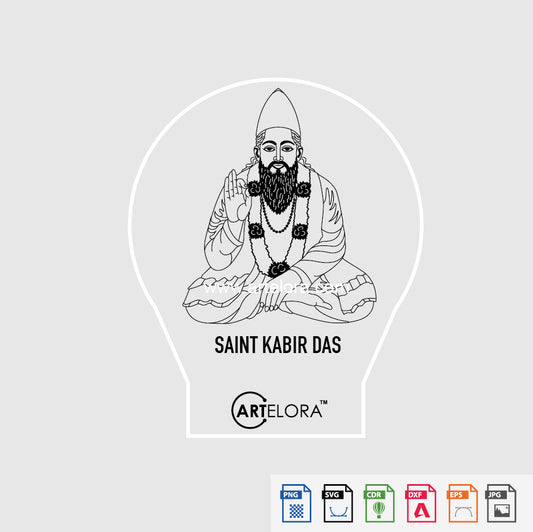 Laser Engraving Saint Kabir Das