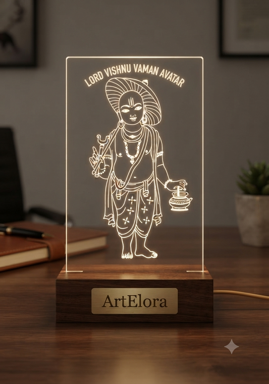 Laser Engraving Lord Vishnu Vaman Avatar
