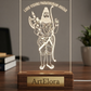 Laser Engraving Lord Vishnu Parashuram Avatar