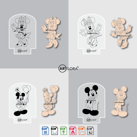 Laser Engraving Cartoon Design (disney)