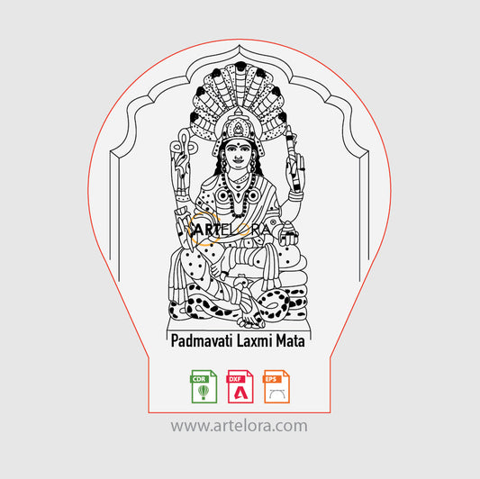 Laser Engraving Padmavati Laxmi Mata