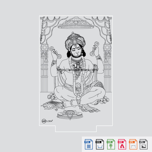 Laser Engraving Hanuman Ji