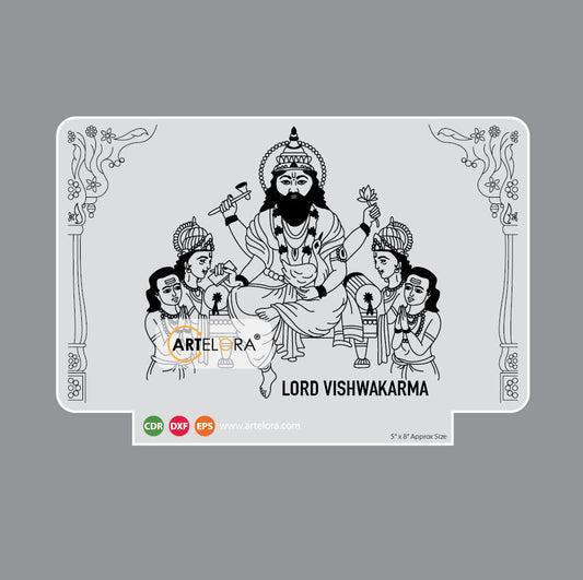 Laser Engraving Lord Vishwakarma