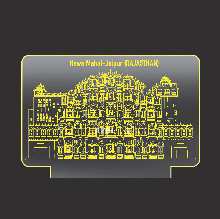 Laser Engraving Hawa Mahal (Jaipur) Rajasthan