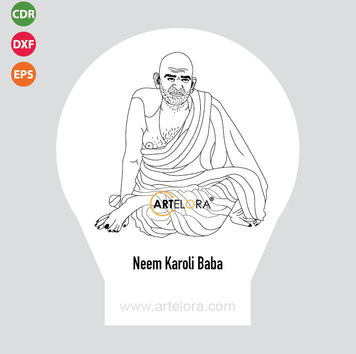 Laser Engraving Neem Karoli Baba (Samarth)