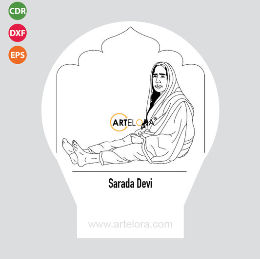 Laser Engraving Sarada Devi