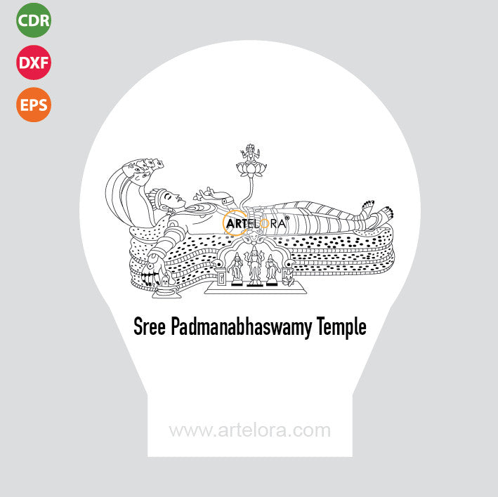 Laser Engraving Sree Padmanabhaswamy Temple