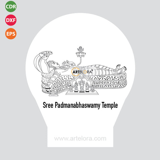 Laser Engraving Sree Padmanabhaswamy Temple