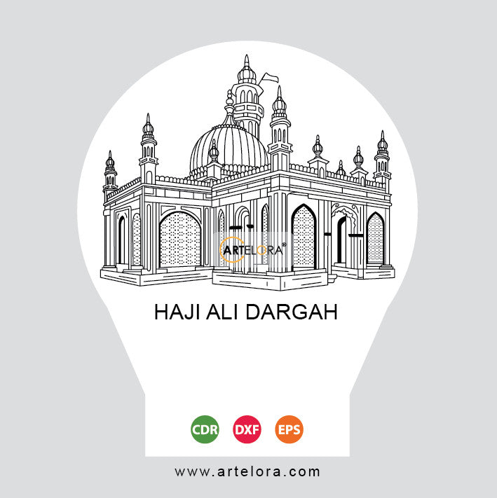 Laser Engraving Haji Ali Dargah